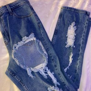 Ripped Denim Jeans